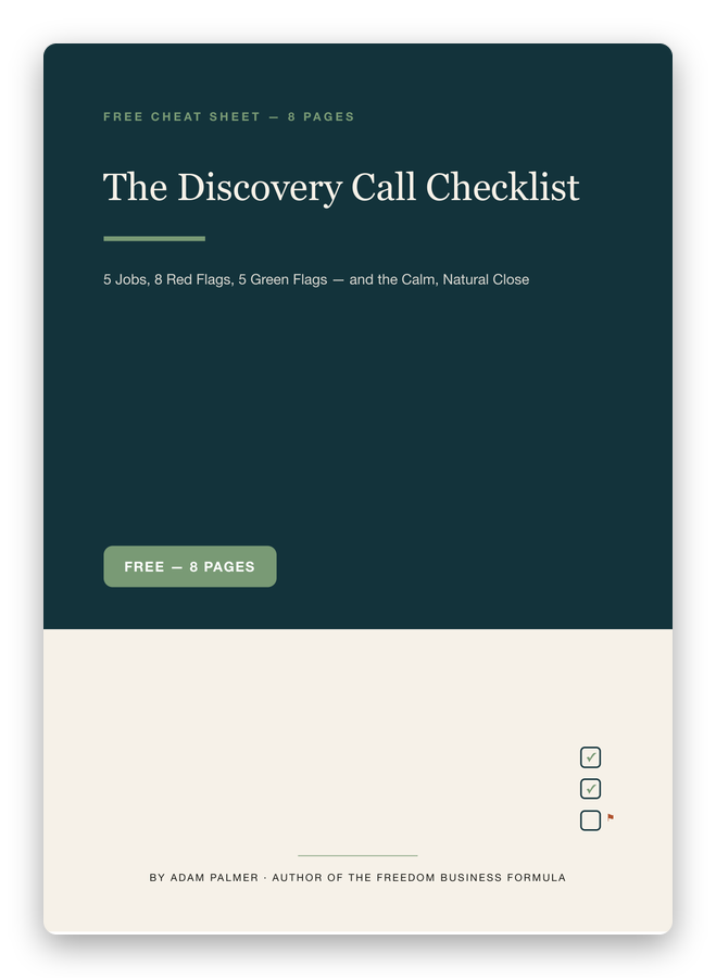 The Discovery Call Checklist cover