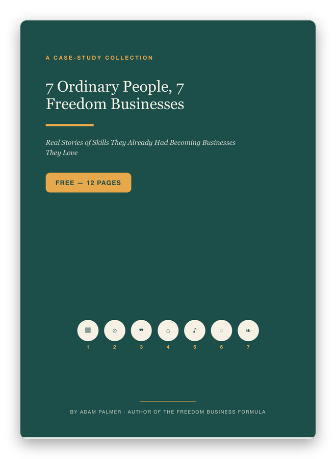 7 Ordinary People, 7 Freedom Businesses cover