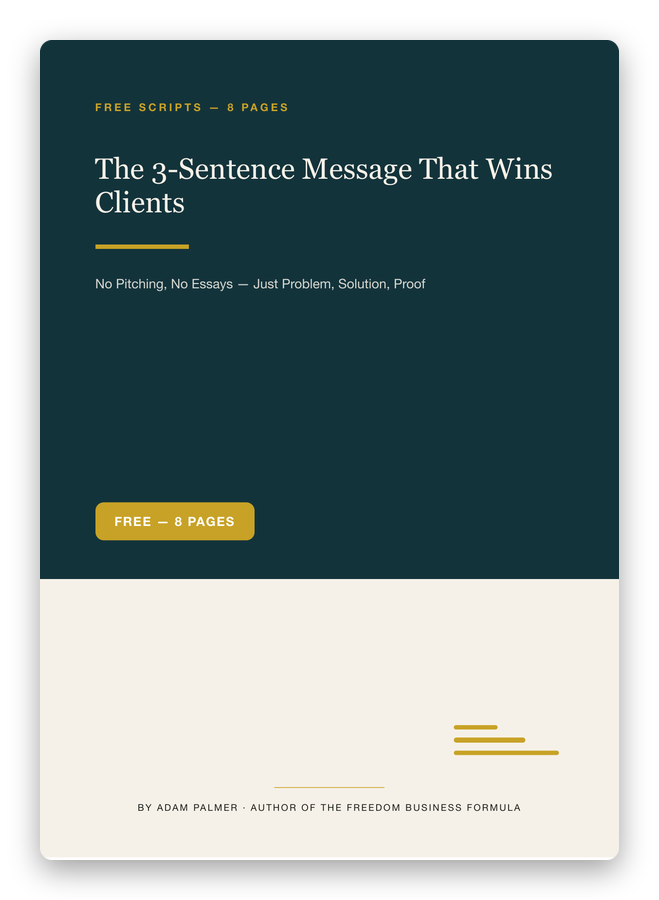 The 3-Sentence Message cover